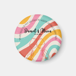 Minimalistische Hochzeit Magnet