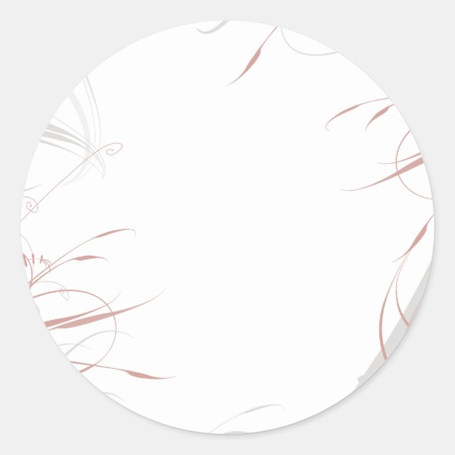 Minimalistische Hochzeit mit grauen und blauen Sch Runder Aufkleber (Vorderseite)