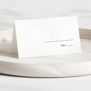 Minimalistische Hochzeit Platzkarte
