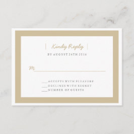 Minimalistische Hochzeit RSVP | ABWEICHUNGEN Karte