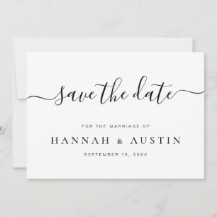 Minimalistische Hochzeit Save the Date