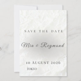 Minimalistische Hochzeit Save-the-Date-Karte