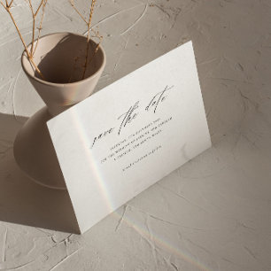 Minimalistische Hochzeit Save The Date Karte