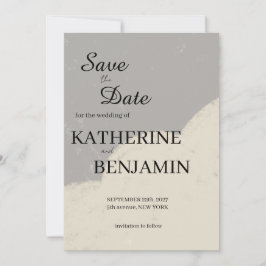 Minimalistische Hochzeit Save-The-Date Save The Date