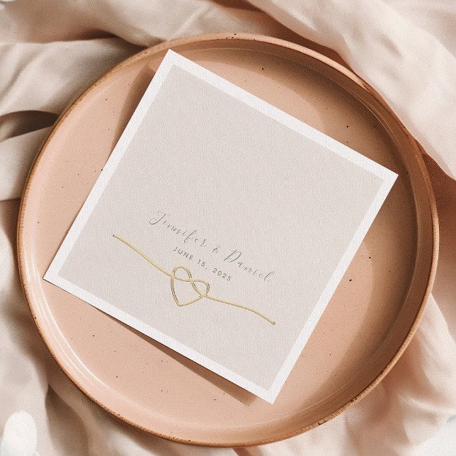 Minimalistische Hochzeit Serviette (Von Creator hochgeladen)