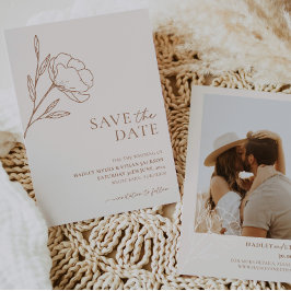 Minimalistische Hochzeit Speichern Sie das Datum b Save The Date