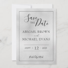 Minimalistische Hochzeit speichern Sie das Datum Save The Date