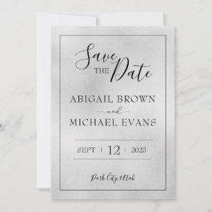 Minimalistische Hochzeit speichern Sie das Datum Save The Date
