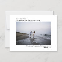 Minimalistische Hochzeit Speichern Sie das horizon