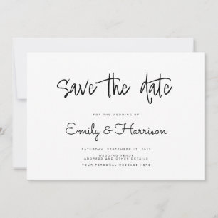 Minimalistische Hochzeit Speichern Sie die Datumsk Save The Date