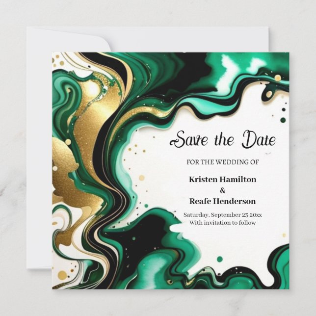 Minimalistische Hochzeit Speichern Sie die Datumsk Save The Date (Vorderseite)