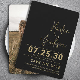 Minimalistische Hochzeit Stilvoll sauber, einfach Save The Date