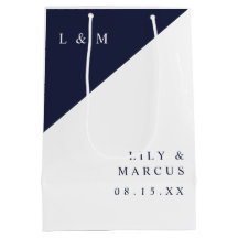 Minimalistische Hochzeit von Navy Blue und White M