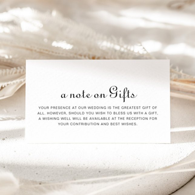 Minimalistische Hochzeit wünschend gut Begleitkarte (Von Creator hochgeladen)