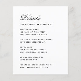 Minimalistische Hochzeitdetails - Budgetaufkleber