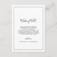 Minimalistische Hochzeitkarte