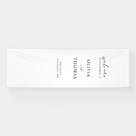 Minimalistische Hochzeits-Willkommensschild – Indi Banner