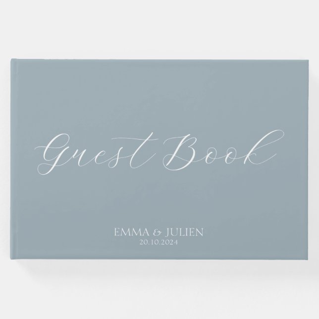Minimalistische Hochzeitsbücher Gästebuch (Vorderseite)