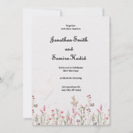 Minimalistische Hochzeitseinladung Einladung