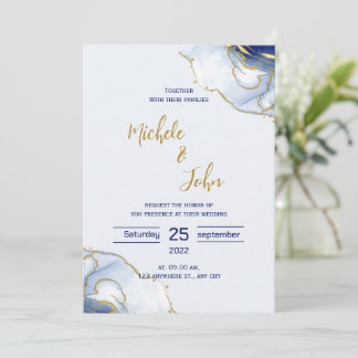 Minimalistische Hochzeitseinladung Einladung