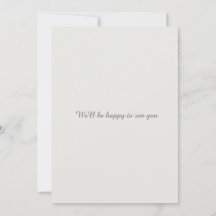 Minimalistische Hochzeitseinladungskarte mit QR-Co