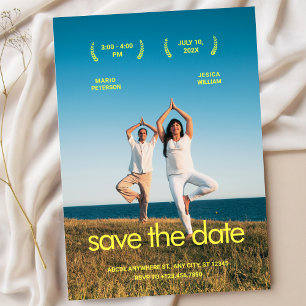 Minimalistische Hochzeitsfotos Save The Date