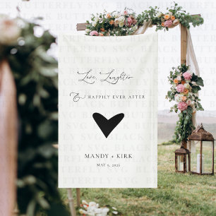 Minimalistische Hochzeitshintergrund-Banner Elegan Banner