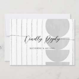 Minimalistische Hochzeitskarte Einladung