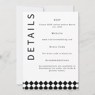 Minimalistische Hochzeitskarte Einladung