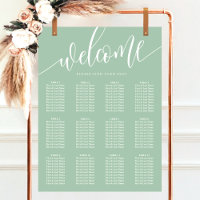 Minimalistische Hochzeitskarte für staubige Minze