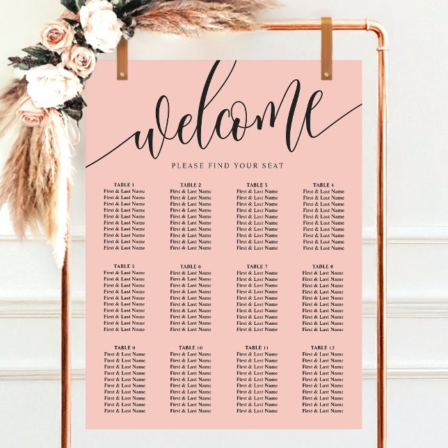 Minimalistische Hochzeitskarte für Weichkorallen Poster (Von Creator hochgeladen)