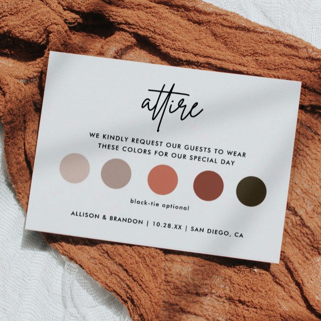 Minimalistische Hochzeitskleiderekarte Begleitkarte (Von Creator hochgeladen)