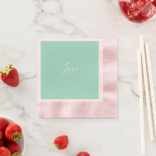 Minimalistische Hochzeitslackierung mit fester Nud Serviette