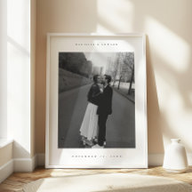 Minimalistische Hochzeitspaar-Foto-Anpassung