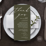 Minimalistische Hochzeitsplatteinstellung Dankesch Programm<br><div class="desc">Die perfekte Touch für Ihren Hochzeitsempfang - unsere elegante Hochzeitskarte mit dem Kartentitel "Danke"! Diese Karten sind so konzipiert, dass Sie jeden Gast an Ihrem besonderen Tag herzlich willkommen heißen. Sie sind der ideale Weg, um Ihren Tischen eine persönliche Touch hinzuzufügen. Diese Orts-Einstellungskarten sind einfach zu bedienen - einfach eine...</div>
