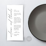 Minimalistische Hochzeitsplatteinstellung Dankesch Programm<br><div class="desc">Die perfekte Touch für Ihren Hochzeitsempfang - unsere elegante Hochzeitskarte mit dem Kartentitel "Let's Celebrate"! Diese Karten sind so konzipiert, dass Sie jeden Gast an Ihrem besonderen Tag herzlich willkommen heißen. Sie sind der ideale Weg, um Ihren Tischen eine persönliche Touch hinzuzufügen. Diese Orts-Einstellungskarten sind einfach zu bedienen - einfach...</div>