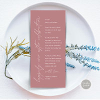 Minimalistische Hochzeitsplatteinstellung Dankesch