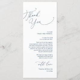 Minimalistische Hochzeitsplatteinstellung Dankesch Programm