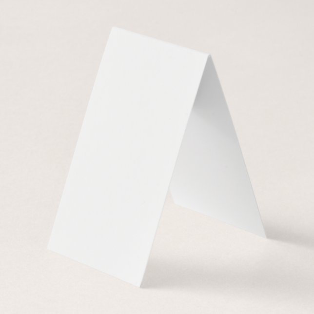 Minimalistische Hochzeitsplatzkarte mit Bogen Visitenkarten (Rückseite)