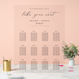 Minimalistische Hochzeitsstift Akryllisches Zeiche Acrylschild