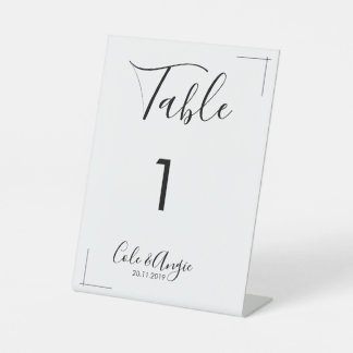 Minimalistische Hochzeitsstipps - Grenzübergänge Sockelschild