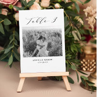 Minimalistische Hochzeitstabelle 3 Nummer & Bildka