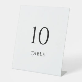 Minimalistische Hochzeitstischnummern Sockelschild