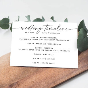 Minimalistische Hochzeitstunde Skriptsprache Einladung