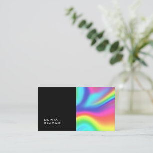 Minimalistische holografische Visitenkarten Visitenkarte