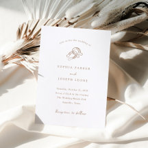 Minimalistische Hufeisen-Hochzeit