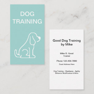 Minimalistische Hundetraining Visitenkarte