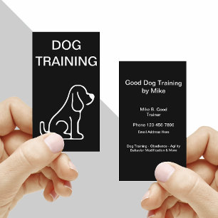 Minimalistische Hundetraining Visitenkarte
