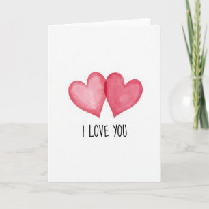 Minimalistische I-Love-You-Karte Karte