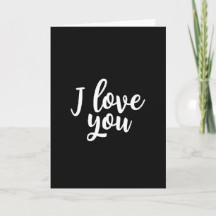 Minimalistische Ich-liebe-dich-Karte Karte